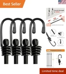 Bungee Cords With Hooks 2M Long, Heavy Duty Outdoor Elastic Straps, No.... Fixed Price $29.32.