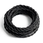 Fabric Cloth Covered Lamp Twisted Wire,prunlla Vintage 18/2 25FT, Black. Fixed Price $22.58.