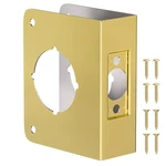 Naubea Single Hole Door Knob Reinforcement Plate, NSHS-60-45, Polished Gold. Fixed Price $16.91.
