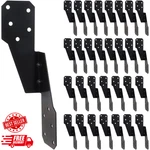 30 Pack Heavy Duty Hurricane Ties With Black Powder-coated, Straps Tru. Fixed Price $28.58.