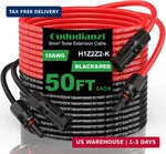 Oududianzi Solar Extension Cable 50FT, Wire 10AWG, Gauge Tinned Copper. Fixed Price $95.00.