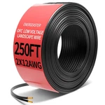 Energeaster Feet Gauge Wire, 12/2 Low Voltage Landscape 250FT, Black. Fixed Price $195.40.