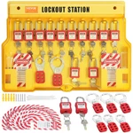 Vevor 60 Pcs Electrical Lockout Tagout Kit Safety Padlocks Hasps Tags Ties Board. Fixed Price $72.90.