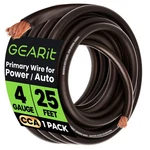 Gearit 4 Gauge 25' Cca Amplifier Power Ground Wire, Black/blue/red. Fixed Price $24.95.