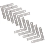 Flat Shaped Corner Bracket, Tiberham 10 Pcs 80 X Mm Stainless Steel Righ.... Fixed Price $11.02.