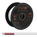 50 Ft Gauge Conductors Red Black Wire Fire Resistant CL2 20AWG Ofc Cord. Fixed Price $22.31.