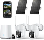SV3C Ai Wireless Security System, 2X Cameras, Dual Lens, Solar Pan/tilt, No Sub. Fixed Price $56.99.
