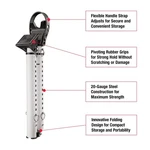 Master Lock Compact Door Stopper Folding Security Bar Adjustable Knob + Sliding. Fixed Price $19.50.