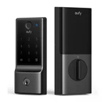 Eufy E31 Wi-fi Deadbolt Smart Lock Black Fingerprint, Touchscreen, T85F0J11. Fixed Price $127.60.