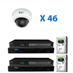 (46) 4K 8MP Motorized Zoom Ip Microphone Poe Nvr Ai Dome Security Camera System. Fixed Price $7499.00.