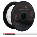 100 Feet 18 Gauge Conductors Red Black Wire With Fire Resistant CL2 White Jack. Fixed Price $29.47.