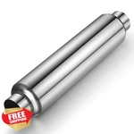 Wabuiltown 2.5" Inlet Outlet Exhaust Resonator Muffler 19" Stainless. Fixed Price $72.99.