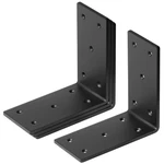 Mountain Ark 4 Pack Black Right Angle Bracket, 6" X 2-3/8",. Fixed Price $40.94.