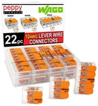 Wago 221-61X Lever Nuts 22PC 10AWG Wire Connector Assortment Kit Spli.... Fixed Price $31.19.