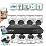 Zosi 8CH 4MP 2.5K Home Security Poe Ip Camera System Color Night Vision 2TB. Fixed Price $215.99.