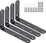 Home Master Hardware 5" X 3" Heavy Duty Corner BRACE,4 Pcs Shelf Brackets,steel. Fixed Price $17.13.