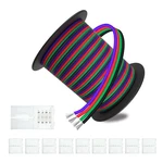 Leadtops 100FT(30M) 22AWG 4PIN Led Rgb Extension Cable Wire Gauge Conduc.... Fixed Price $27.81.