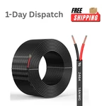 Mziklr 18 Gauge 2 Conductor 30FT Electrical Wire Cca Pvc Low Voltage Dc. Fixed Price $12.02.