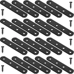 8 Pack Black Straight Brace Brackets 4 Inch Stainless Steel Flat Mending Plat.... Fixed Price $15.53.