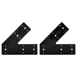Sihnman 45 Degree Angle Flat Bracket (2 Pc) With Powder One Size, Black. Fixed Price $49.99.