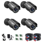 Zosi 4PK 2MP 1080P Hd Home Tvi Security Camera Cctv Outdoor Ir Light Add-on IP66. Fixed Price $79.99.