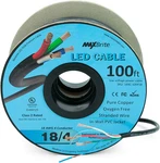 100 Ft. 18AWG Low Voltage Led Cable 4 Conductor Black Sleeve In-wall Rgb Wire Ul. Fixed Price $74.99.