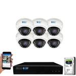 (6) 4K 8MP Motorized Zoom Ip Microphone Poe Nvr Ai Dome Security Camera System. Fixed Price $1149.00.