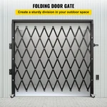 Vevor Single Folding Security Gate, 7.1'H X 7.9' W Steel Accordion. Fixed Price $187.99.