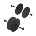 Pack Black Door Hole Plate, 2-5/8 Diameter Round Knob Cover,. Fixed Price $12.51.