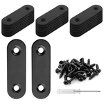 Biaungdo 20 Sets 2" Stainless Steel Flat Plate Straight Bracket, Black Metal .... Fixed Price $9.45.