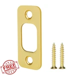 Siwil Deadbolt Strike Plate, Round Corner, Solid Stainless Steel, 1" X 2 1/4 .... Fixed Price $20.00.