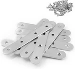 10PCS 128MM/5 Stainless Steel Straight Brace Metal Joining Plates Heavy Duty Fla. Fixed Price $19.42.