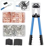 Copper Lugs Ring Terminals Bare Battery Welding Crimp Wire Connectors Kit Set. Fixed Price $36.87.