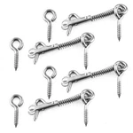 4PCS Stainless Steel Spring And Eye Safety Latch 2.5-INCH Wire Gate Hook.... Fixed Price $15.78.