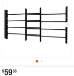 Unique Home Designs Window Security Guard 23-1/4-42-1/2" 4-BAR Adjustable Black. Fixed Price $52.69.