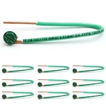 (pack Of 10) 12 Awg Solid Copper Ground Wire With Green Screws 6.5" Edg. Fixed Price $14.70.
