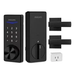 Bluetooth Touchscreen Smart Deadbolt With Wi-fi Bridge And Square Zinc Lever Doo. Fixed Price $212.79.