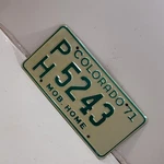 1971 Colorado Mobile Home Expired License Plate PH-5243 Man Cave Bar. Fixed Price $5.36.