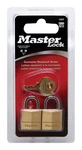 Master 120T Steel Shackle Solid Brass Keyed Body Padlock 3/4 In.. Fixed Price $12.26.