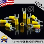 1000 Pack 12-10 Gauge Vinyl Spade Fork Crimp Terminals #10 Stud Tin Copper Core. Fixed Price $74.50.