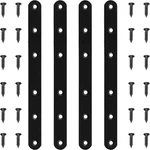 4 Pack Black Straight Brace Brackets 8 Inch Stainless Steel Flat Mending Plates,. Fixed Price $14.50.