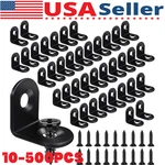Lot Black Bracket Corner Brace Sets Stainless Steel Home 90 Degree Right Angle. Fixed Price $59.01.