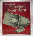Radio Shack Security Power Horn Cat. No 49-500. Fixed Price $32.95.