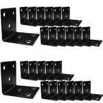 25PACK 1.5'' Right Angle Brackets With Slot Mm Thickness Black Stainless .... Fixed Price $28.65.