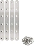 4 Pack Flat Mending Plate For Wood, Stainless Steel Straight Brackets 200MM / 8". Fixed Price $16.88.
