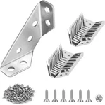 Plusroc 12-PACK Universal Stainless Steel Furniture Corner Connectors With Screw. Fixed Price $14.03.