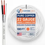 Gauge Wire (22 Awg) - Conductor Stranded Copper Shielded Cable Ul List.... Fixed Price $40.01.