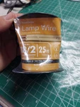 Southwire 18/2 - 25 Foot Lamp Clear Gold 55798121. Fixed Price $12.99.