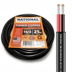 National Wire&cable 16/2 Tinned Copper 25 Ft, 16-GAUGE Conductor. Fixed Price $26.76.