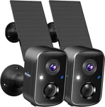 Hiseeu Security Cameras Wireless Outdoor, 2PCS Solar Powered 3K 4MP Surveillance. Fixed Price $84.96.